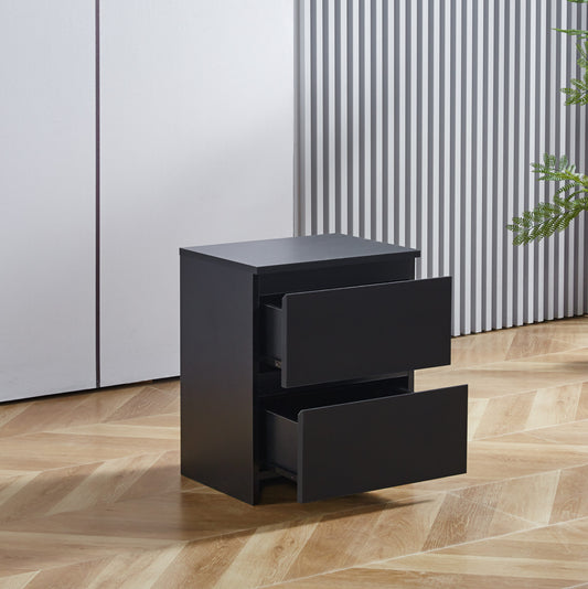 Velador Cajon Doble Minimal Oscuro