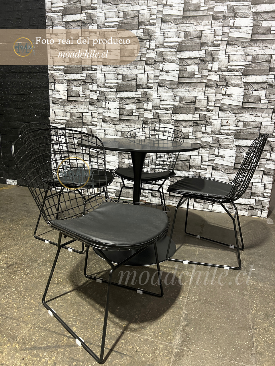 Comedor Bertoia Redondo 4 Personas
