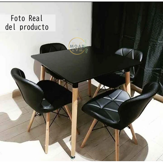 Comedor Radar Eames Cuadrado 4P