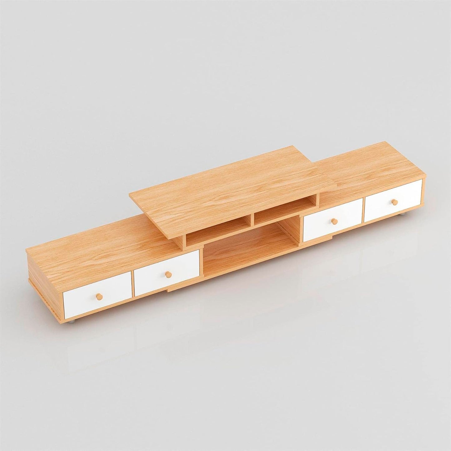 Rack TV Extendible Cuatro Cajones