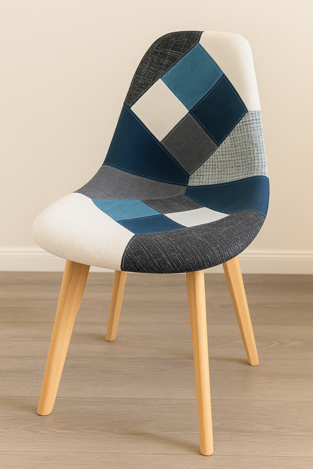 Silla Patchwork Wood