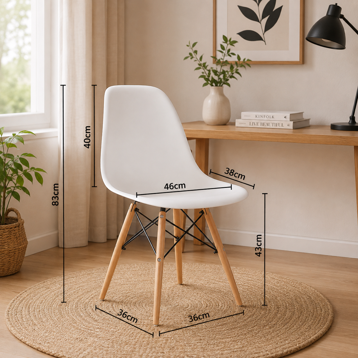 Comedor Tulip Alba Eames 4P