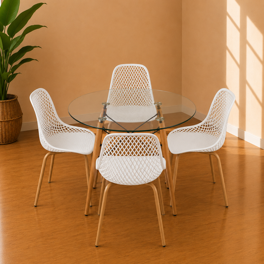 Comedor Helena Garden 80cm 4p