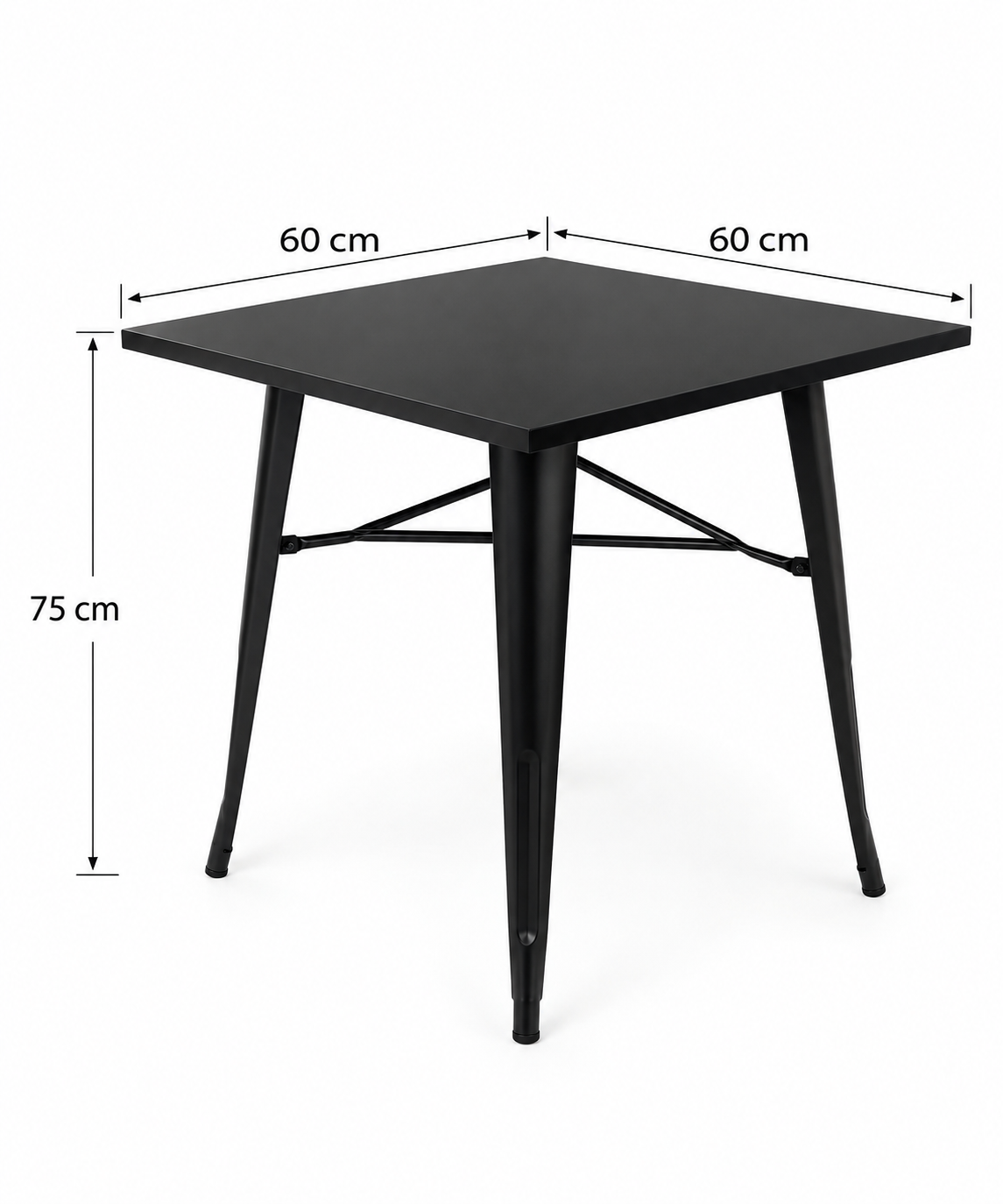 Mesa de comedor Tolix Madera Cuadrada 60x60cm