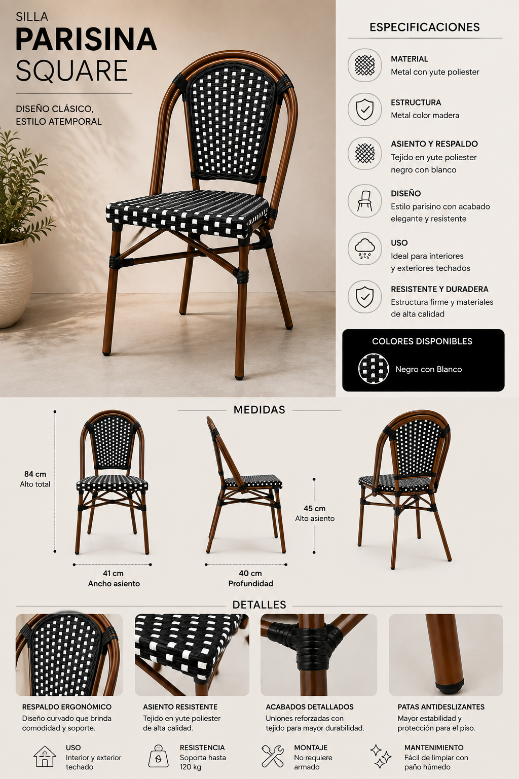 Silla Parisina Square