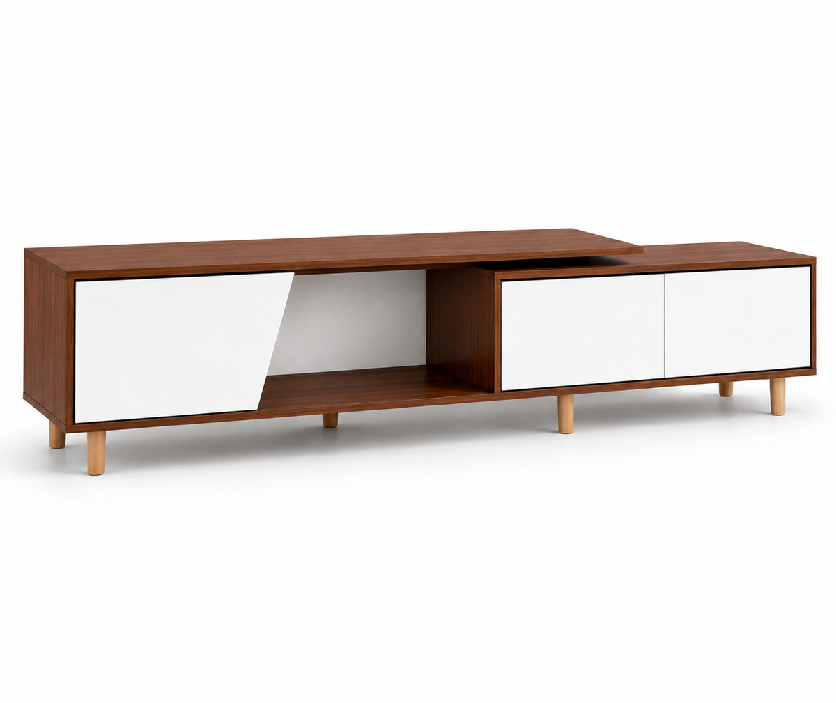Rack de TV Extensible Nórdico (120cm a 200cm)