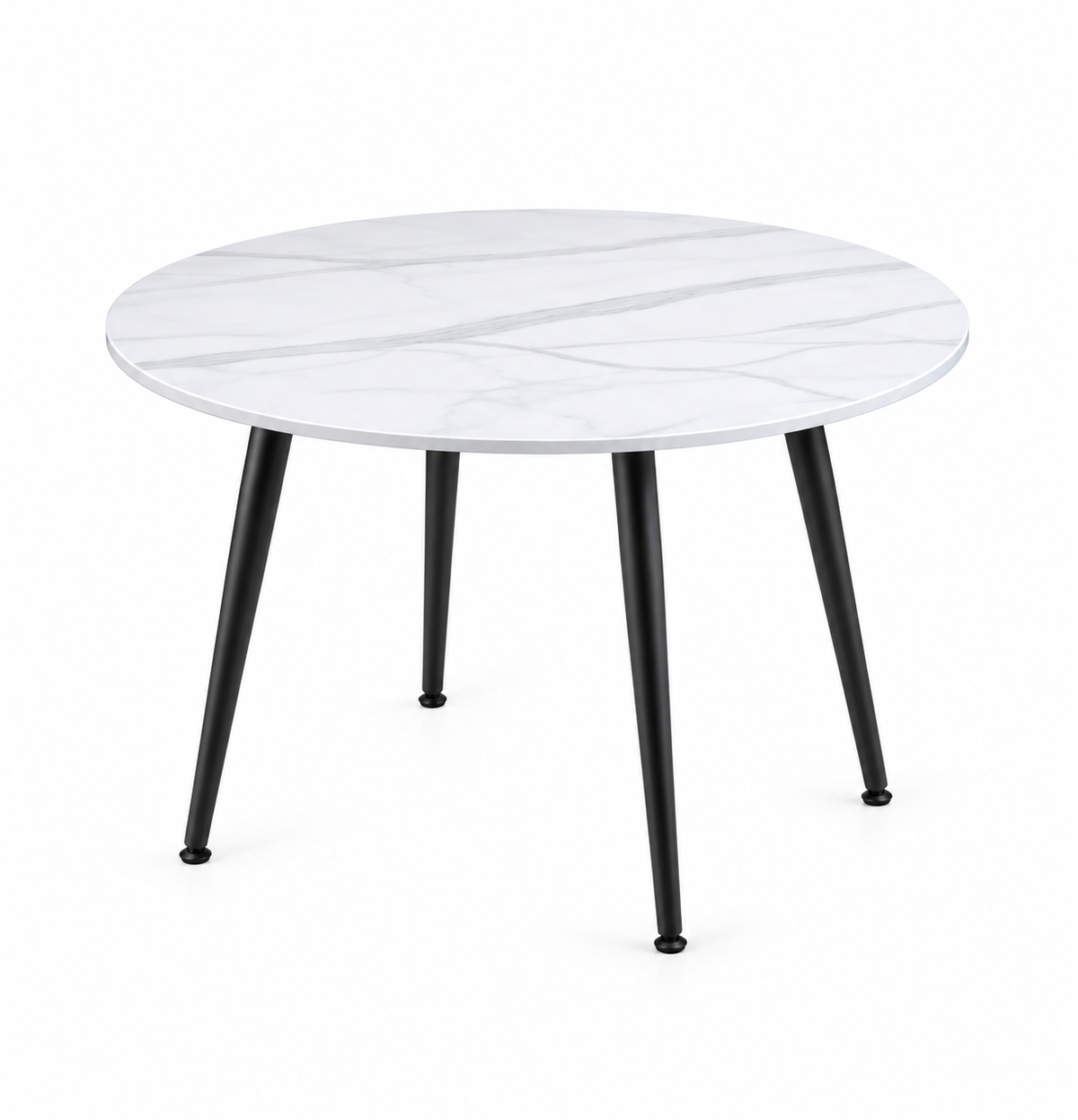 Mesa de Comedor Redonda de Cuarzo (Piedra Sinterizada) 100cm