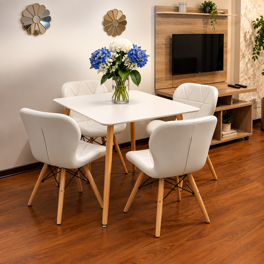 Comedor Radar Eames Cuadrado 4P