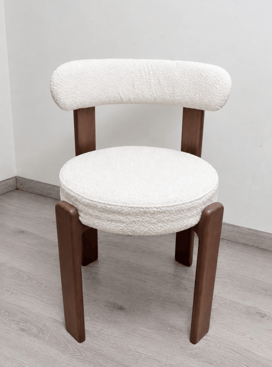 Silla Hima Respaldo Curvo - Blanca