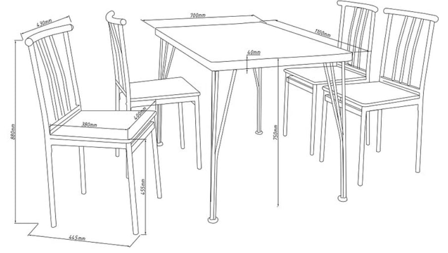 Juego de comedor Atenas