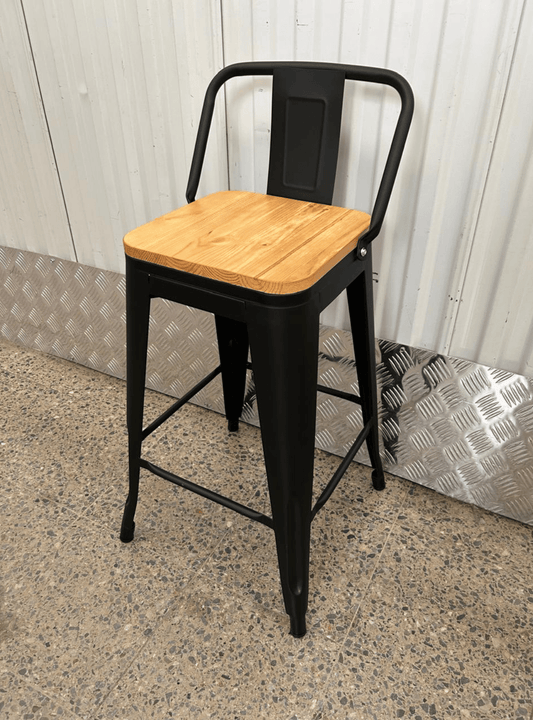 Taburete Tolix Madera Clara (77cm)