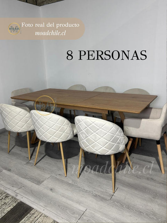 Comedor Extensible Zeus Rectangular 6P