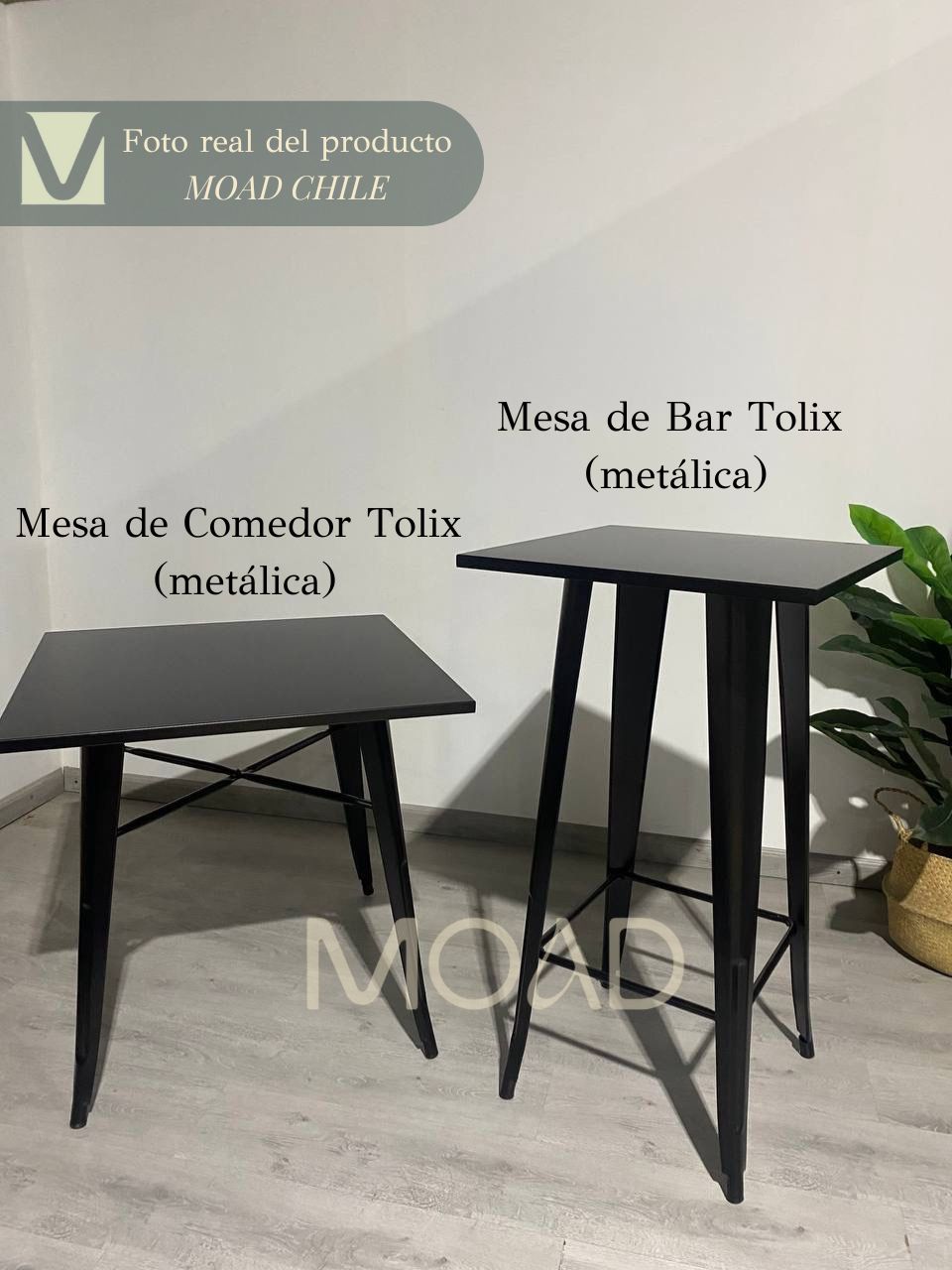 Mesa de comedor Tolix 80×80 (metálica)