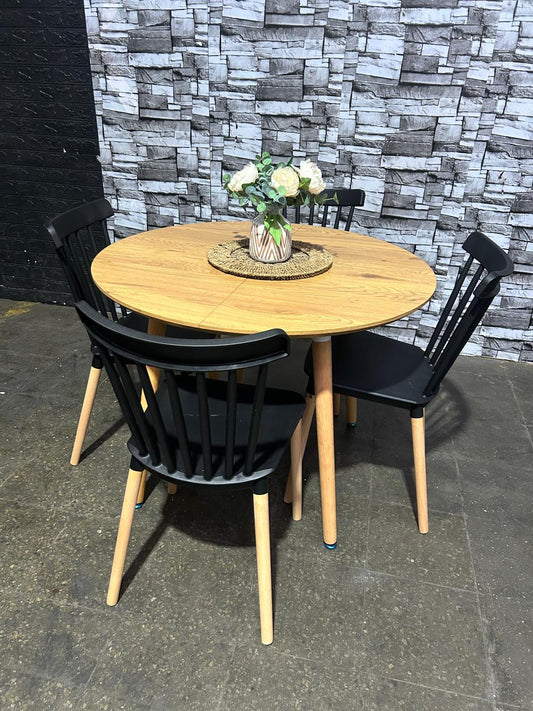Comedor Extensible + 4 Sillas Windsor