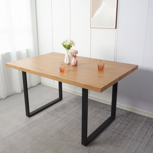 Mesa de Comedor Estilo Industrial 160x90 - Madera Clara