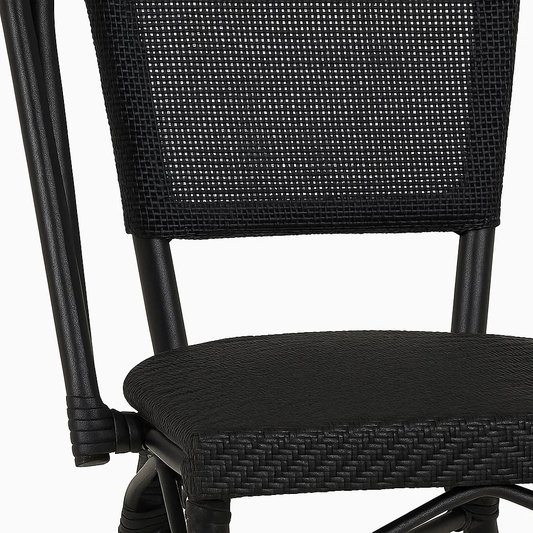 Silla Bistro Parisina Textileno - Negro