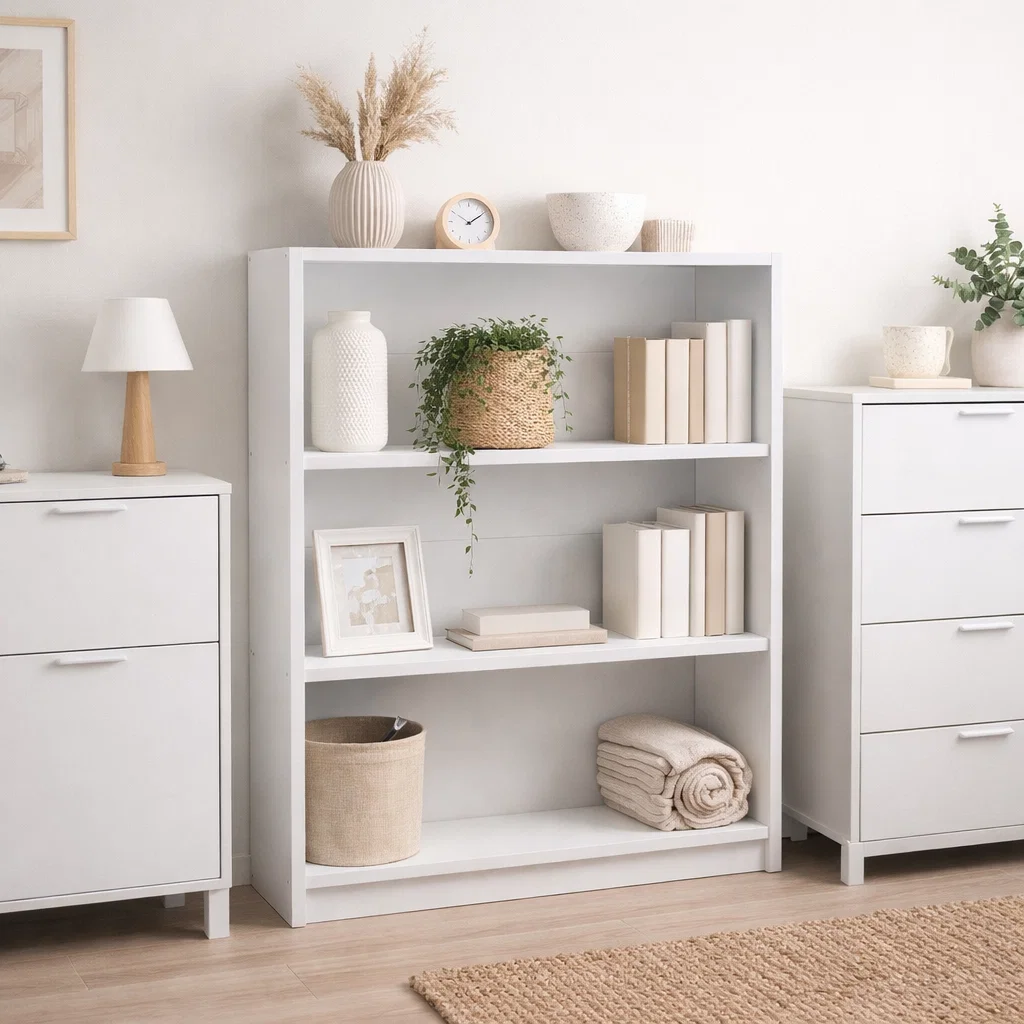 Estante de 3 Niveles CleanLine Color Blanco
