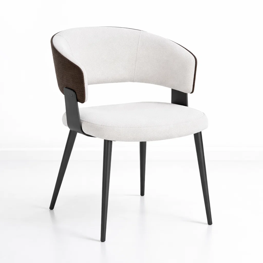 Silla KLOPS Velvet - Blanca