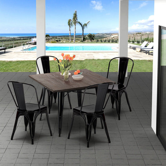 Comedor Cuadrado Tolix Wood 4P