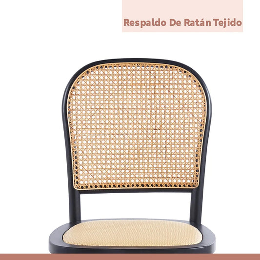 Silla Lombardia Madera Rattan