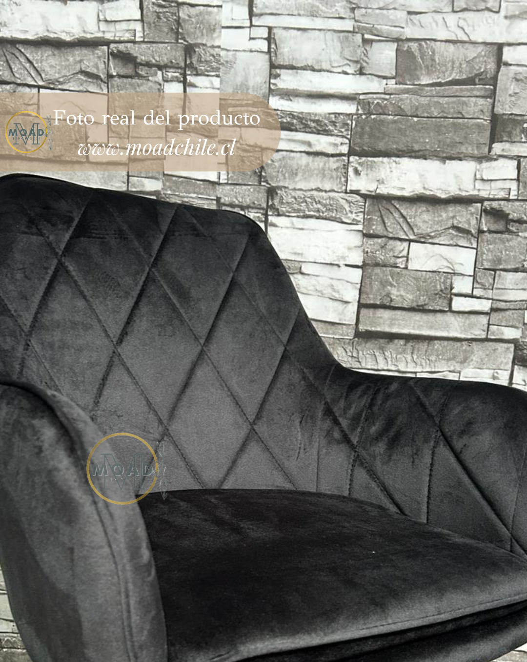 x2 Sitial Poltrona Diamante Patas Simil Madera