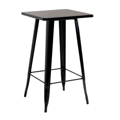 Mesa de Bar Tolix  60x60cm - Negra (metálica)