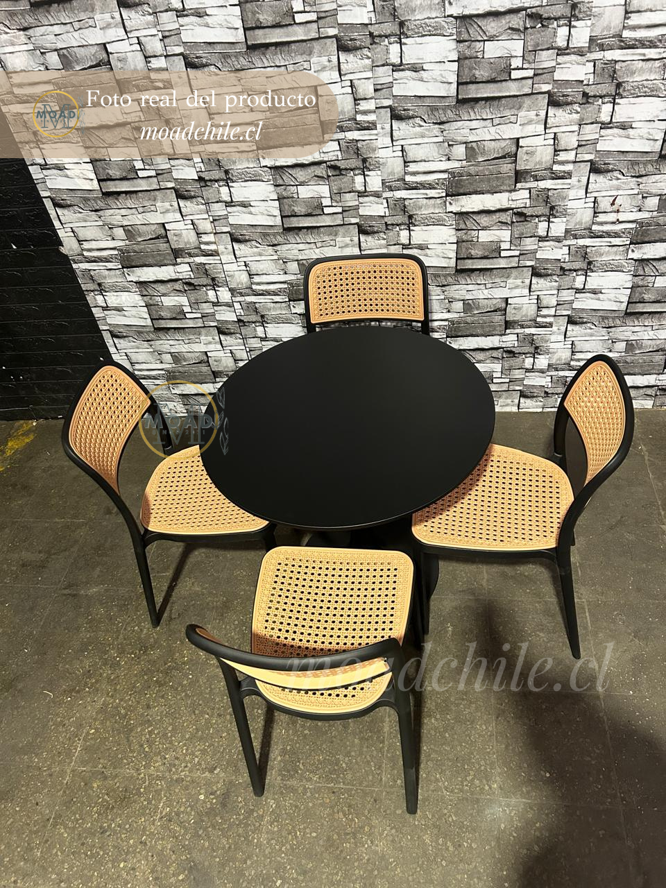 Comedor Tulip Terraza Rattan Texano