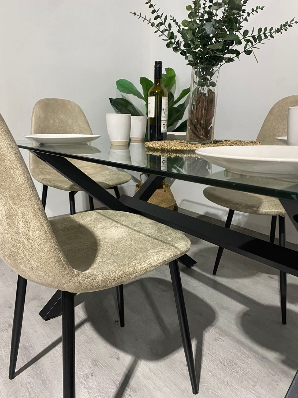 Comedor Detroit Vintage Bursa Black 4P