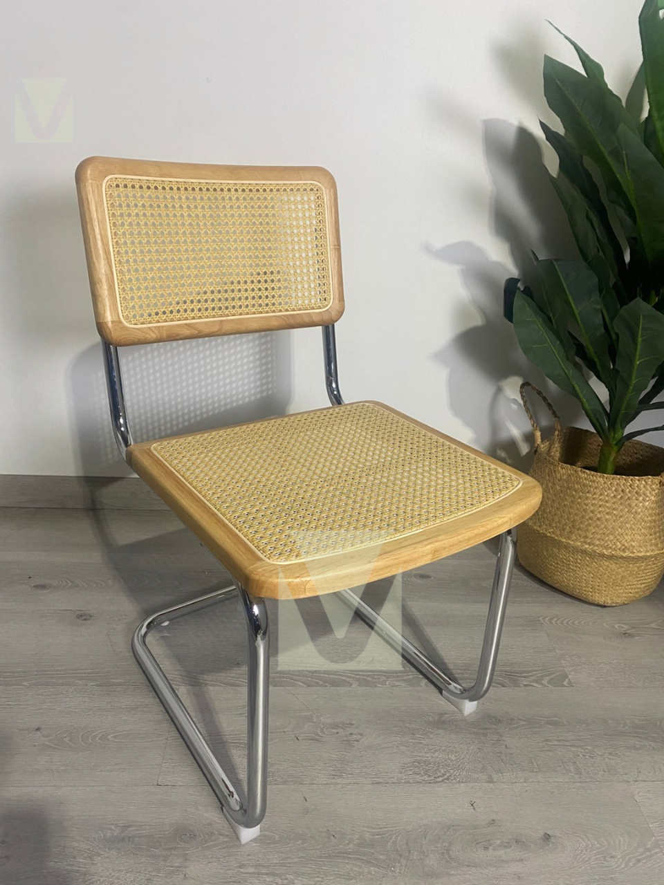 Silla de Madera y Rattan Breuer