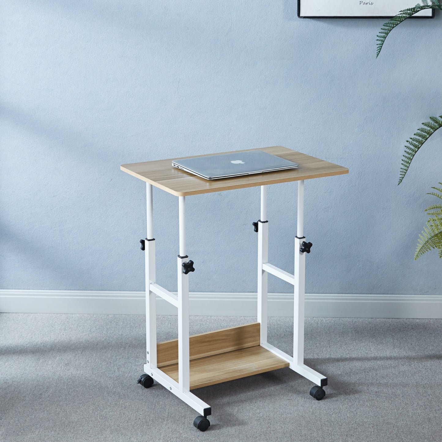 Mesa de computador ajustable roble 2.0