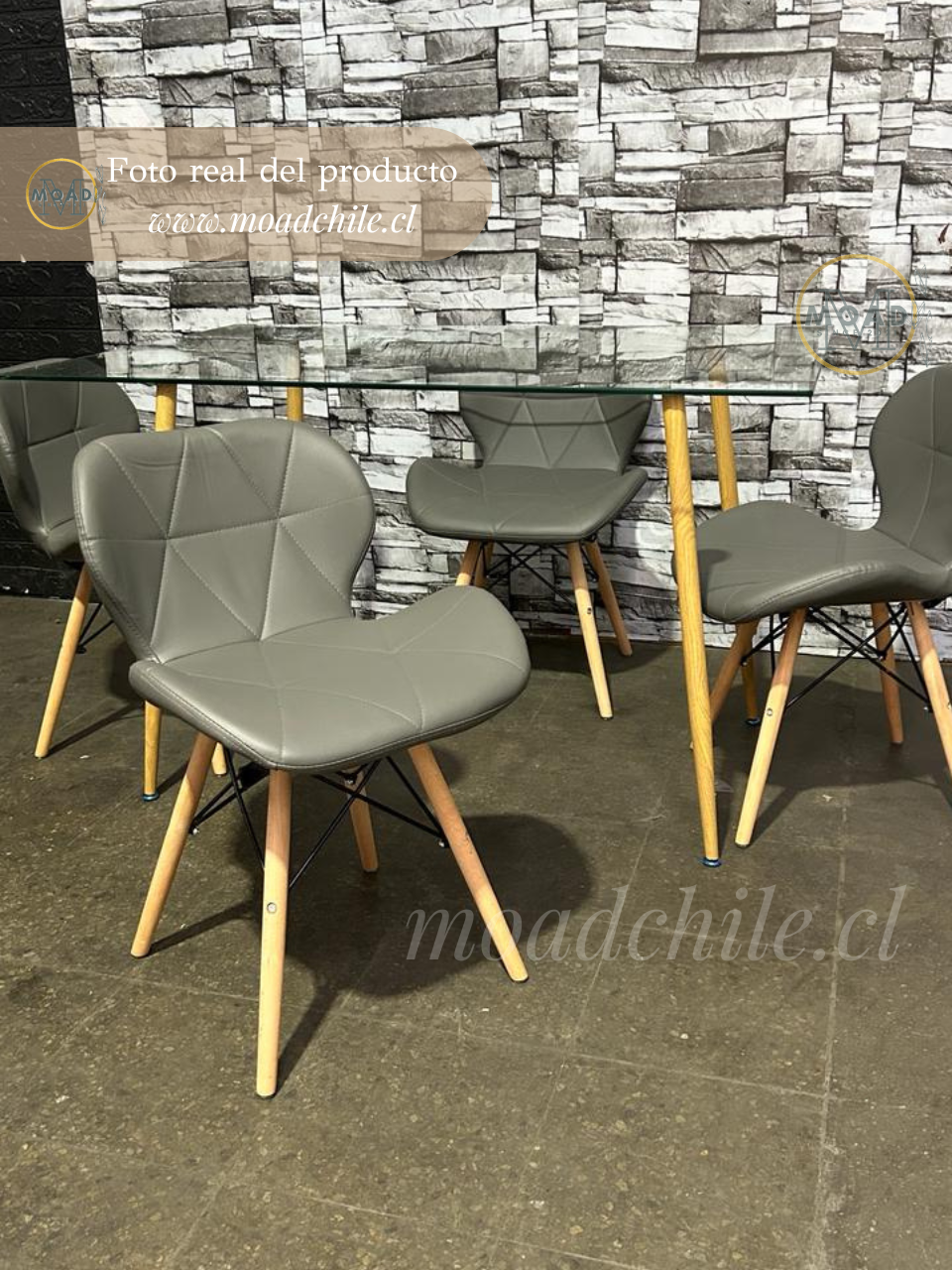 Comedor Rectangular 4P Radar Glass