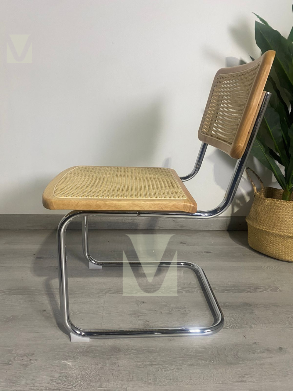 Silla de Madera y Rattan Breuer