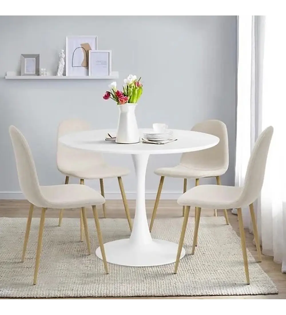 Juego de comedor Paris Terciopelo Tulip 80cm