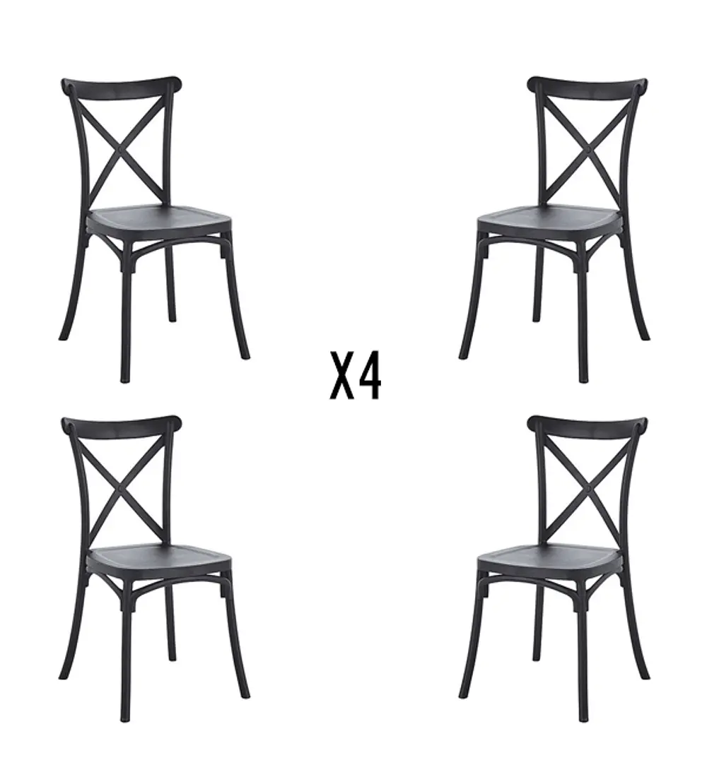 x4 Pack Sillas Danubio