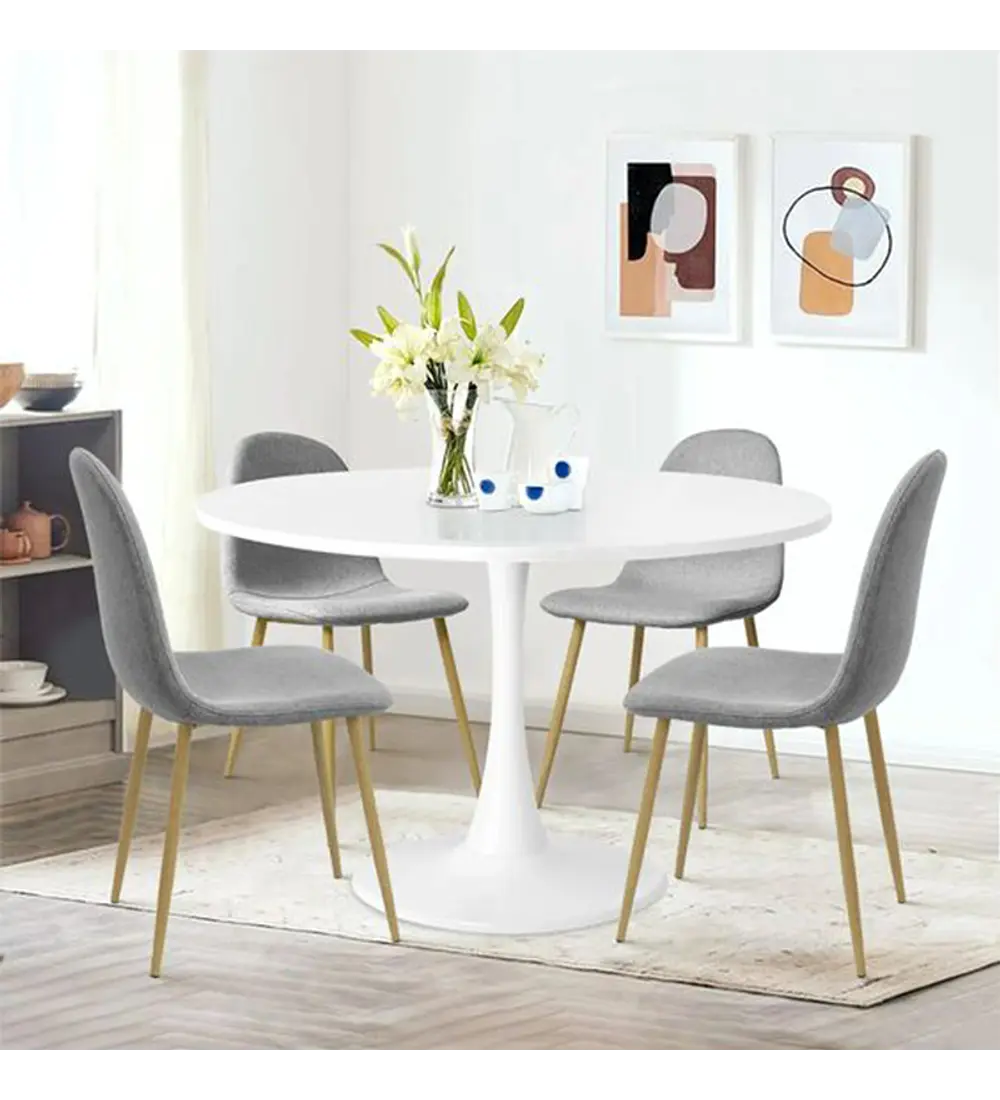 Juego de comedor Paris Terciopelo Tulip 80cm