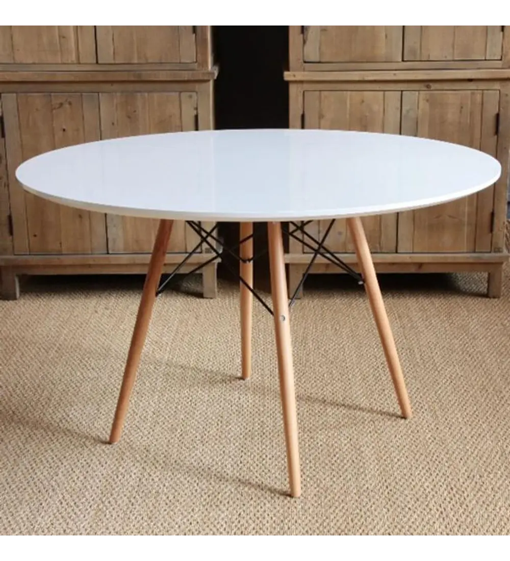 Mesa de Comedor Eames Redonda 120cm