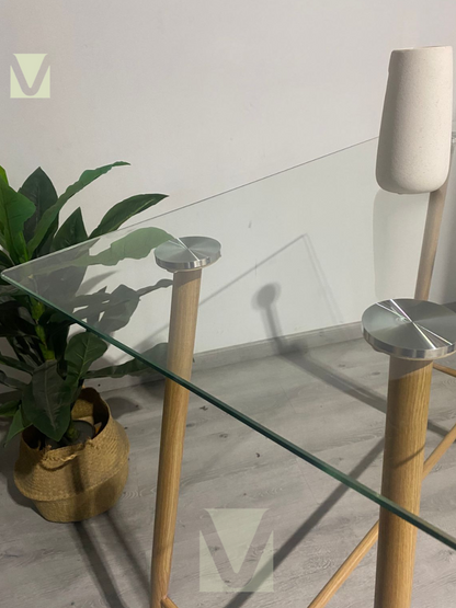 Mesa de Bar Lyon Rectangular Vidrio