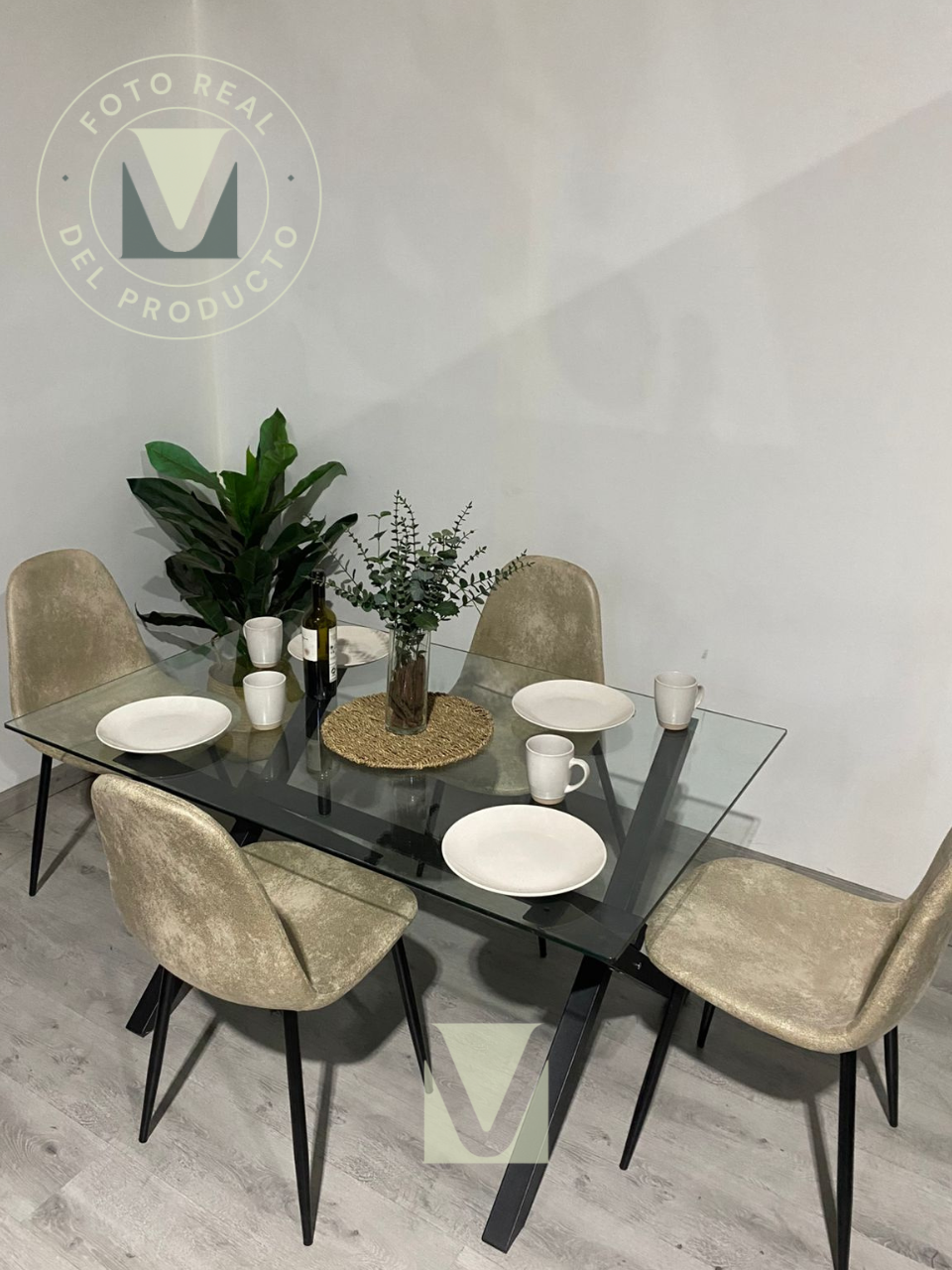 Comedor Detroit Vintage Bursa Black 4P