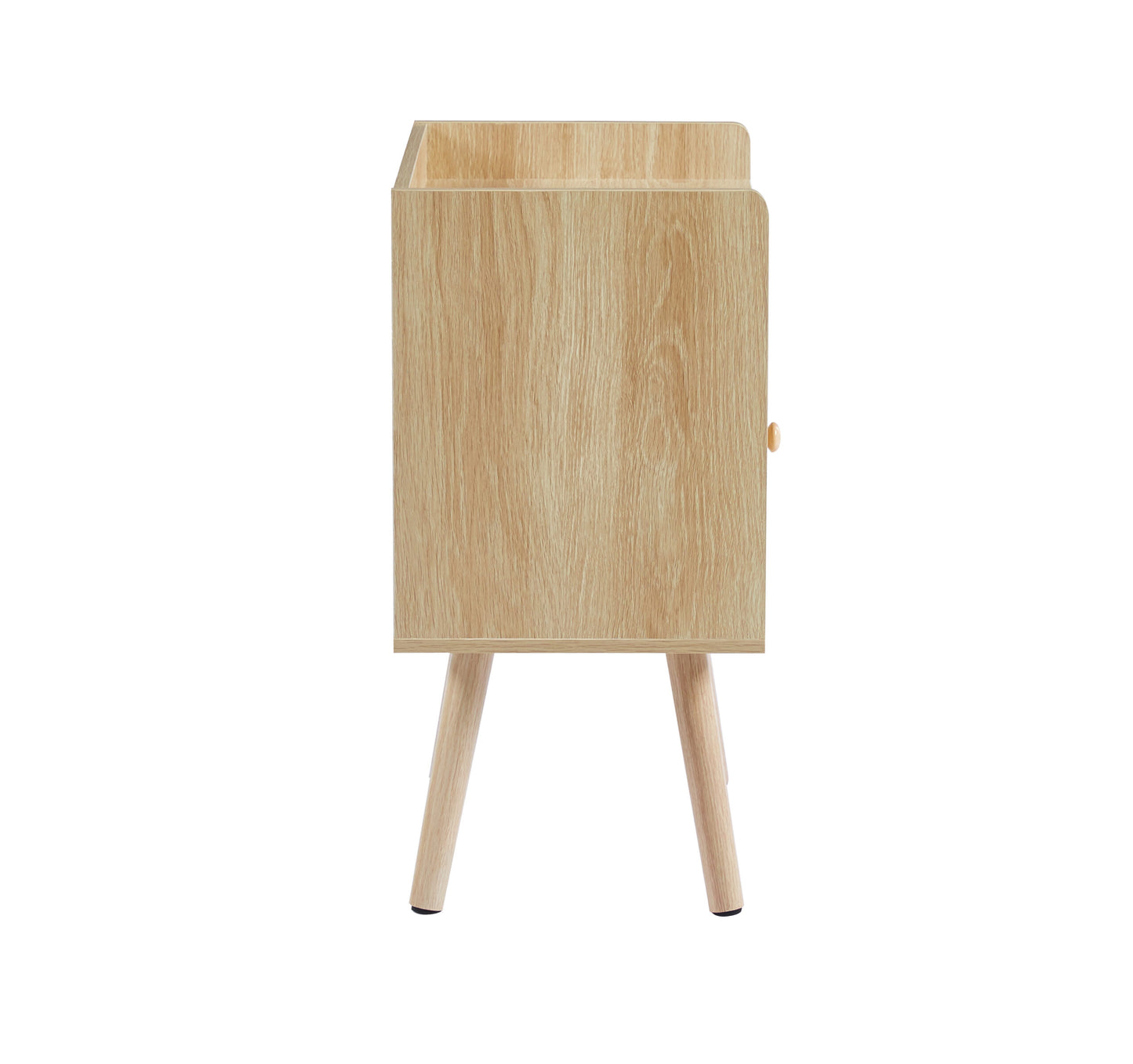 Velador Mesh rattan con cajón y espacio