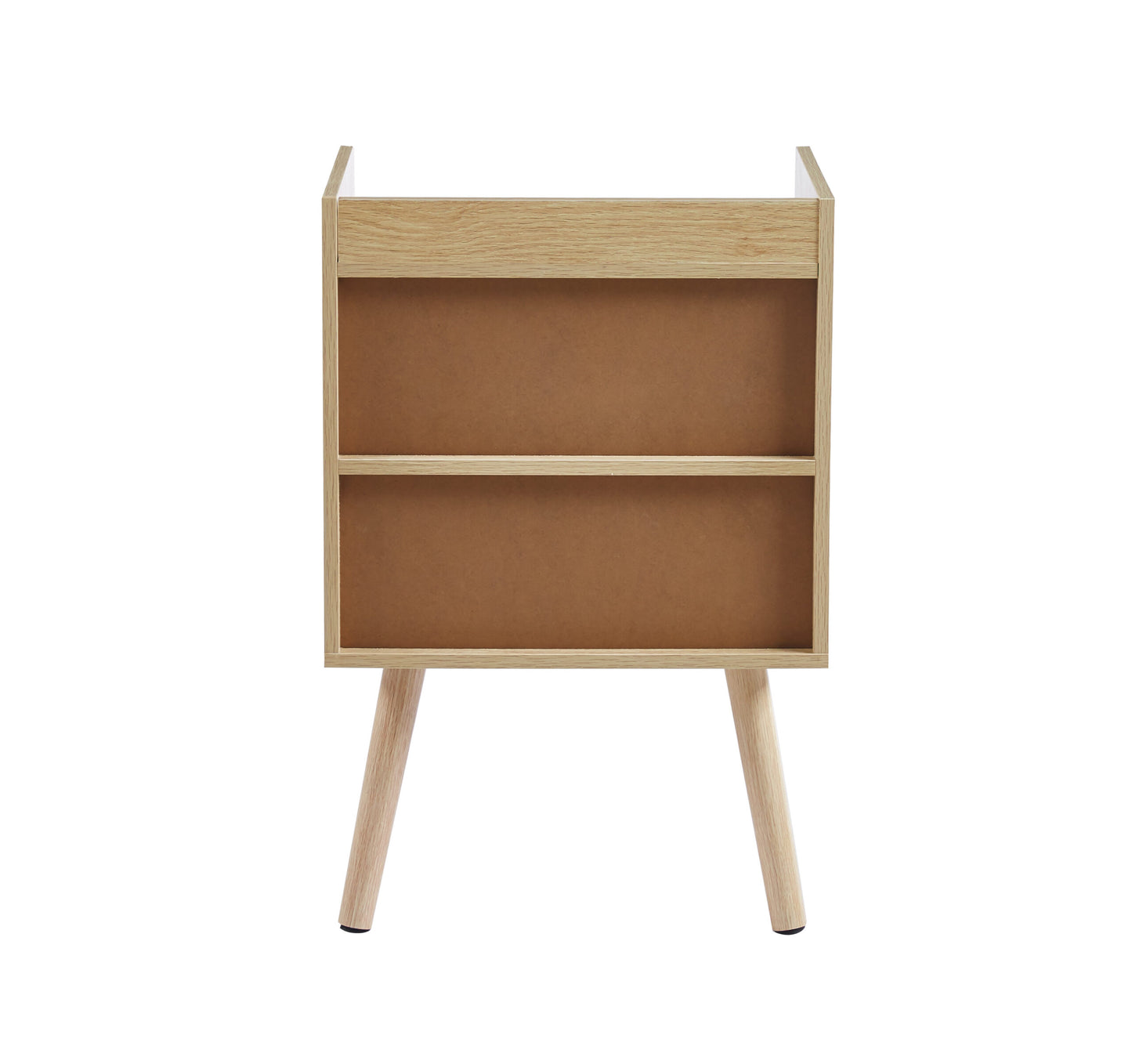 Velador Mesh rattan con cajón y espacio