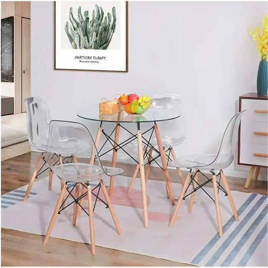 Comedor Clean 80cm (Transparente)