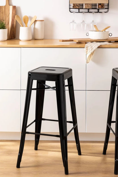 Taburete Tolix alto sin respaldo (77cm)
