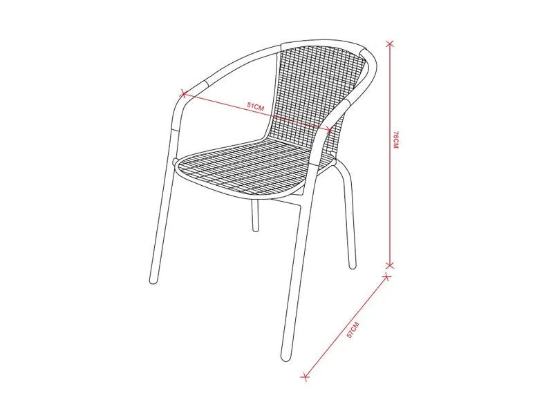 Silla de Terraza Rattan