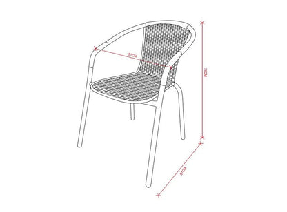 Silla de Terraza Rattan