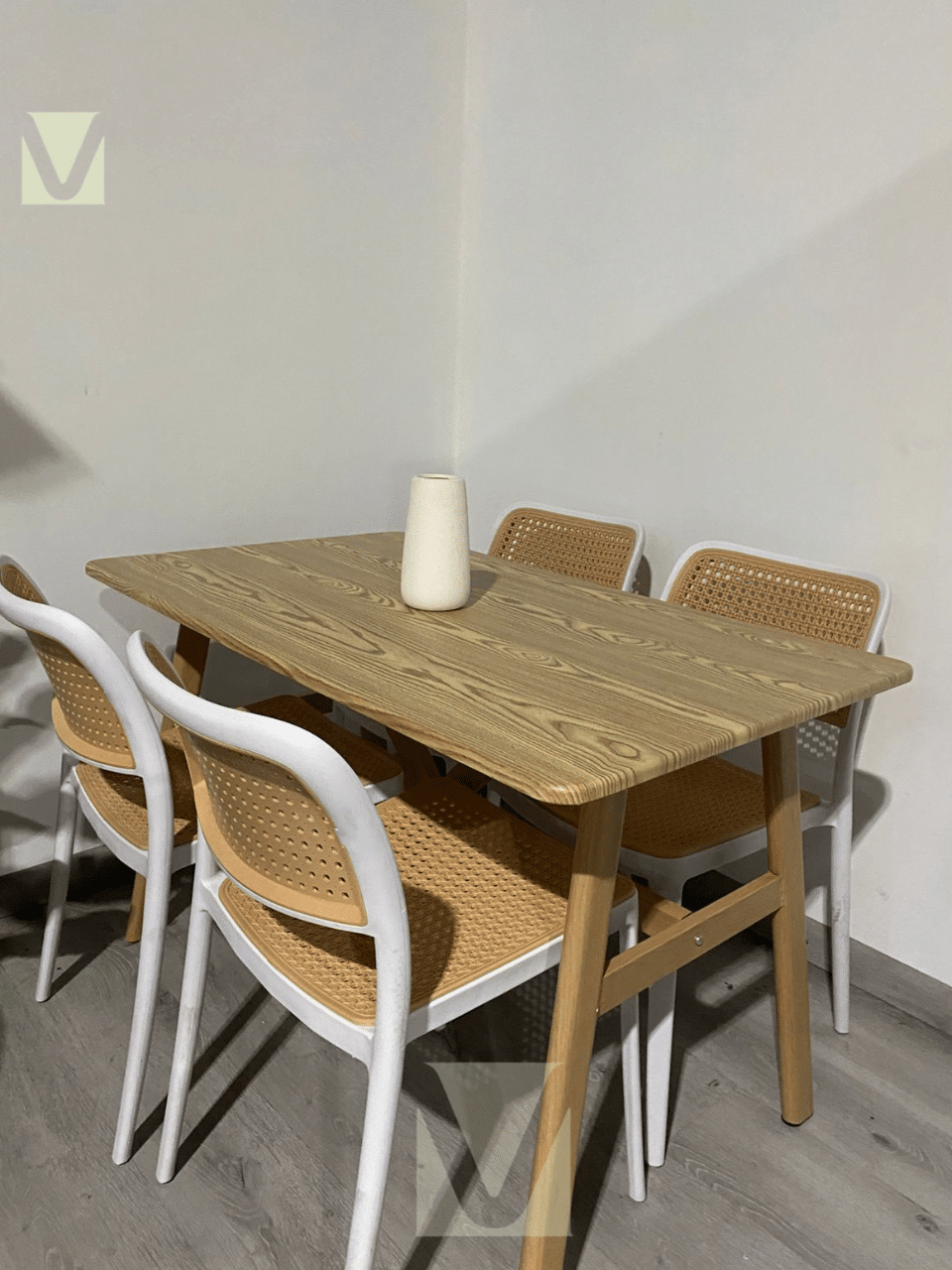 Comedor Rectangular Hoffman Wood 4p