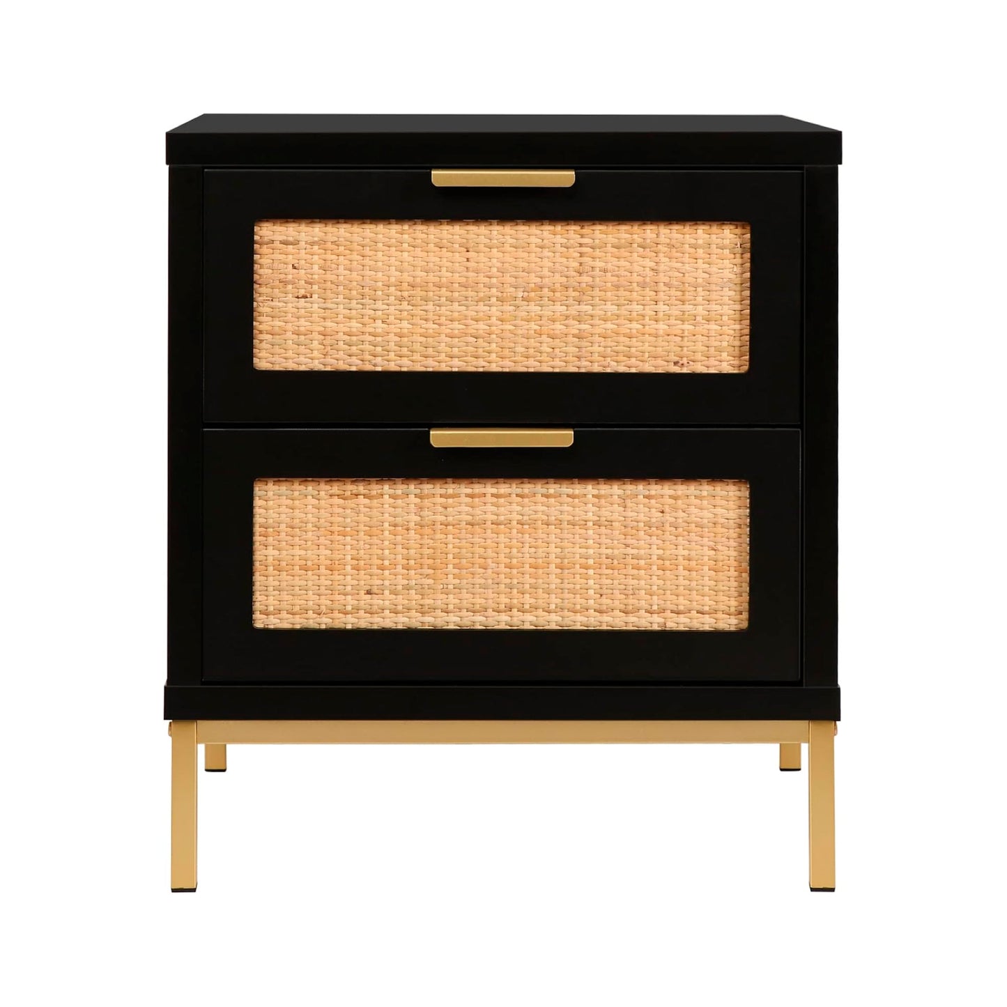 Velador Rattan Dark Dos Cajones