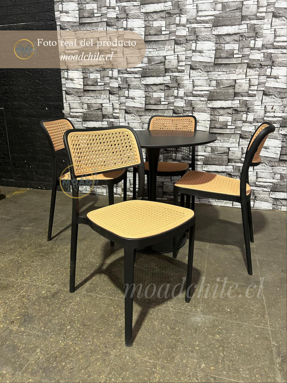 Comedor Tulip Terraza Rattan Texano