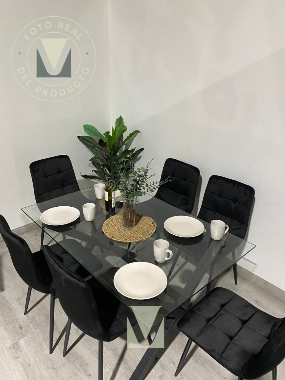 Comedor Cross Manhattan Black 6P
