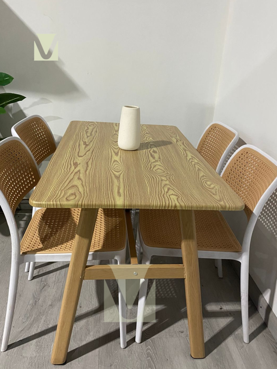 Comedor Rectangular Hoffman Wood 4p