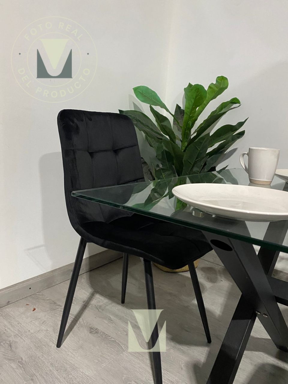 Comedor Cross Manhattan Black 6P